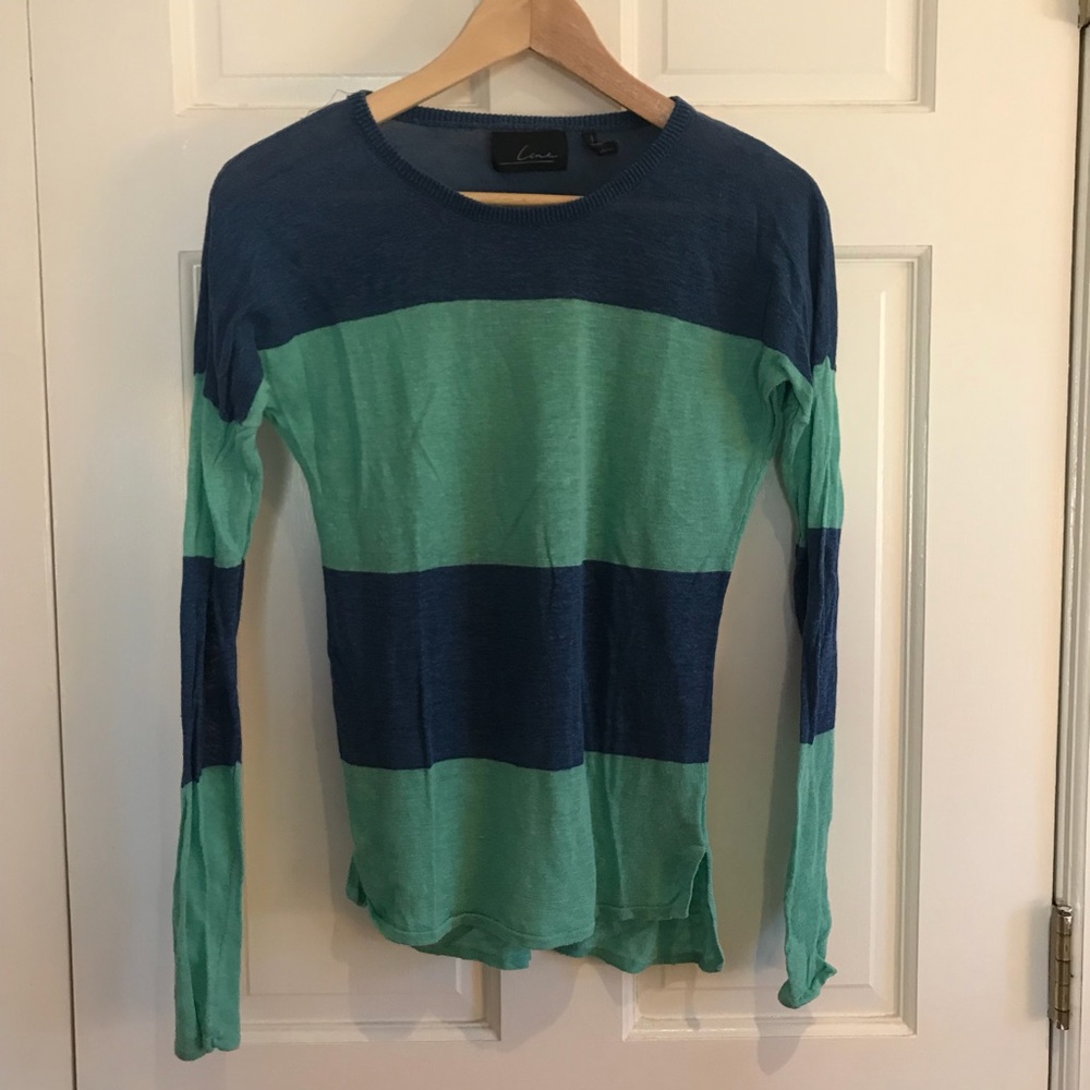 Line striped sweater